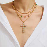 Evangelina Diamond Cross Necklace