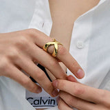 Bague croix en or Carolyn