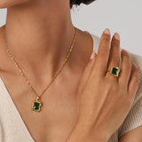 Bague Priscilla Émeraude