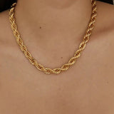Mila Golden Twist Necklace