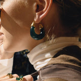 Leighton Chunky Enamel Hoops