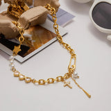 Collier en or, perles et diamants Zeraphine