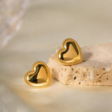 Boucles d'oreilles Ruth Heart en or