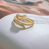 Serpentina Layered Diamond Ring
