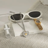 Pendentif cœur bicolore Judith