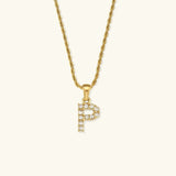 Collier Maeve avec initiale et diamant