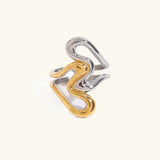 Bague Corina abstraite en or