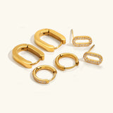 Ensemble de créoles Ryleigh Diamond