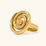 Bague Christy Spiral en or
