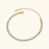 Bracelet de tennis double Florabelle 