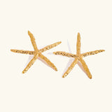 Claudia Gold Starfish Earrings