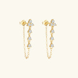 Boucles d'oreilles Daniella Diamond Chain