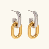 Taylor Two Tone Double Hoops