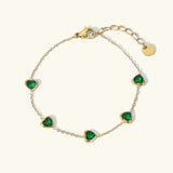 Bracelet Francia Cœur Vert 