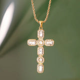 Evangelina Diamond Cross Necklace