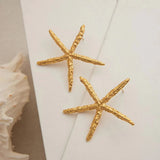 Claudia Gold Starfish Earrings