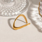 Bague arc en or à motif cachemire