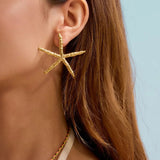 Claudia Gold Starfish Earrings