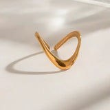 Bague arc en or à motif cachemire