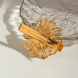 Pince à cheveux perle pétale