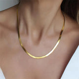 Collier Elizabeth Gold à chevrons