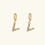 Wilhemina Initial Letter Earrings