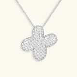 Collier initial en diamant à bulles