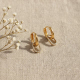 Aina Double Hoop Diamond Earrings