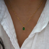 Collier vert Emi