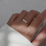 Bague en or avec perle d'eau douce Magnolia