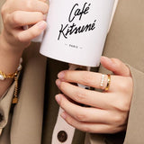 Bague en or avec perle d'eau douce Magnolia