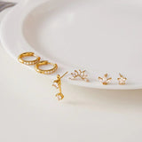 Ensemble essentiel de boucles d'oreilles en diamant